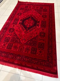 فرش طرح قجری زمینه لاکی