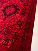 فرش طرح قجری زمینه لاکی
