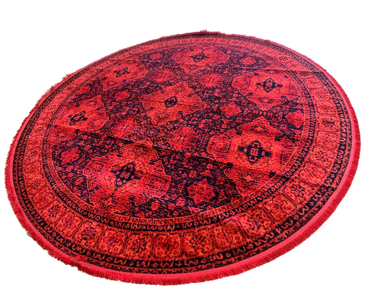 قالیچه گرد وینتیج قطر سه متر (سفارش جفت)