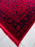 فرش طرح سنتی کاشان رنگ قرمز لاکی قیمت مناسب ارسال رایگان