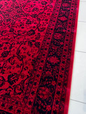 فرش طرح سنتی کاشان رنگ قرمز لاکی قیمت مناسب ارسال رایگان