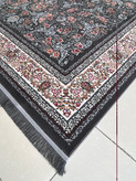قالیچه ماشینی کاشان (گبه) زمینه دودی قشنگ کد 1038