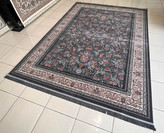 قالیچه ماشینی کاشان (گبه) زمینه دودی قشنگ کد 1038