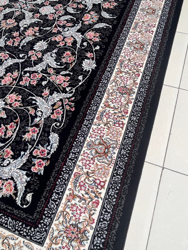 قالیچه سرمه ای (گبه) تولید کاشان کد 1038