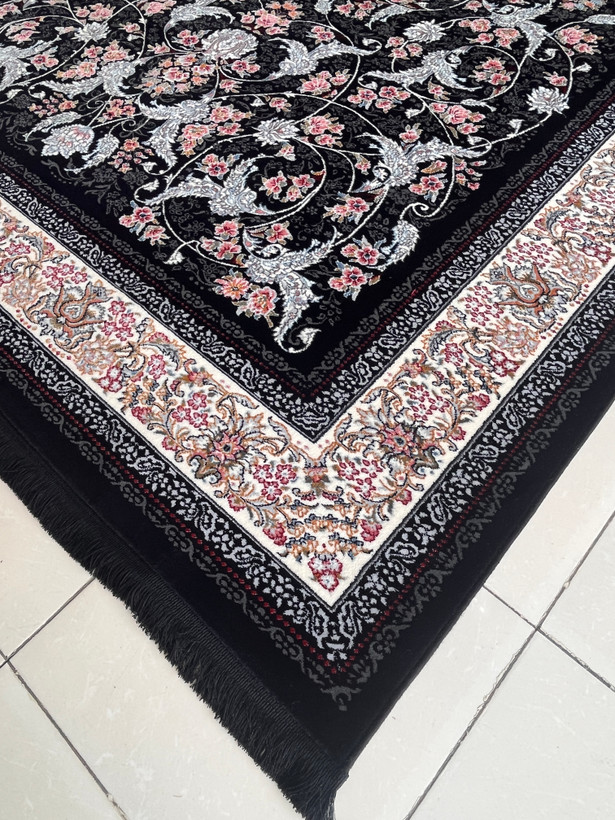 قالیچه سرمه ای (گبه) تولید کاشان کد 1038